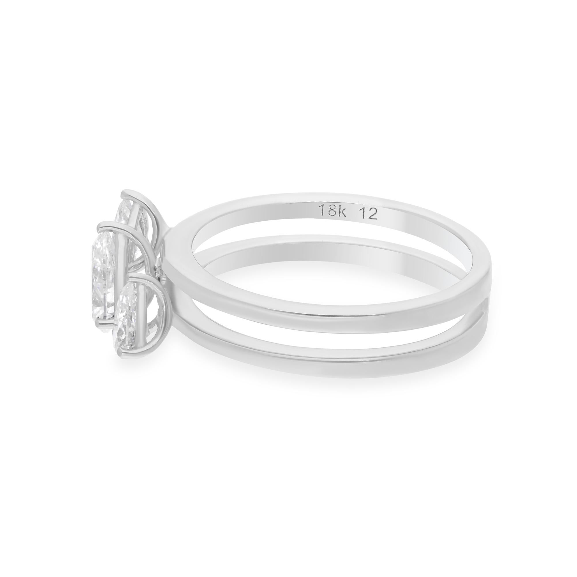 Cast from 14-karat gold, these exquisite ring is handset with 0.99 carats of sparkling diamonds.

The ring is a size 7 US and may be resized to larger or smaller upon request. FOLLOW SPECTRUM JEWELS storefront to view the latest collection &