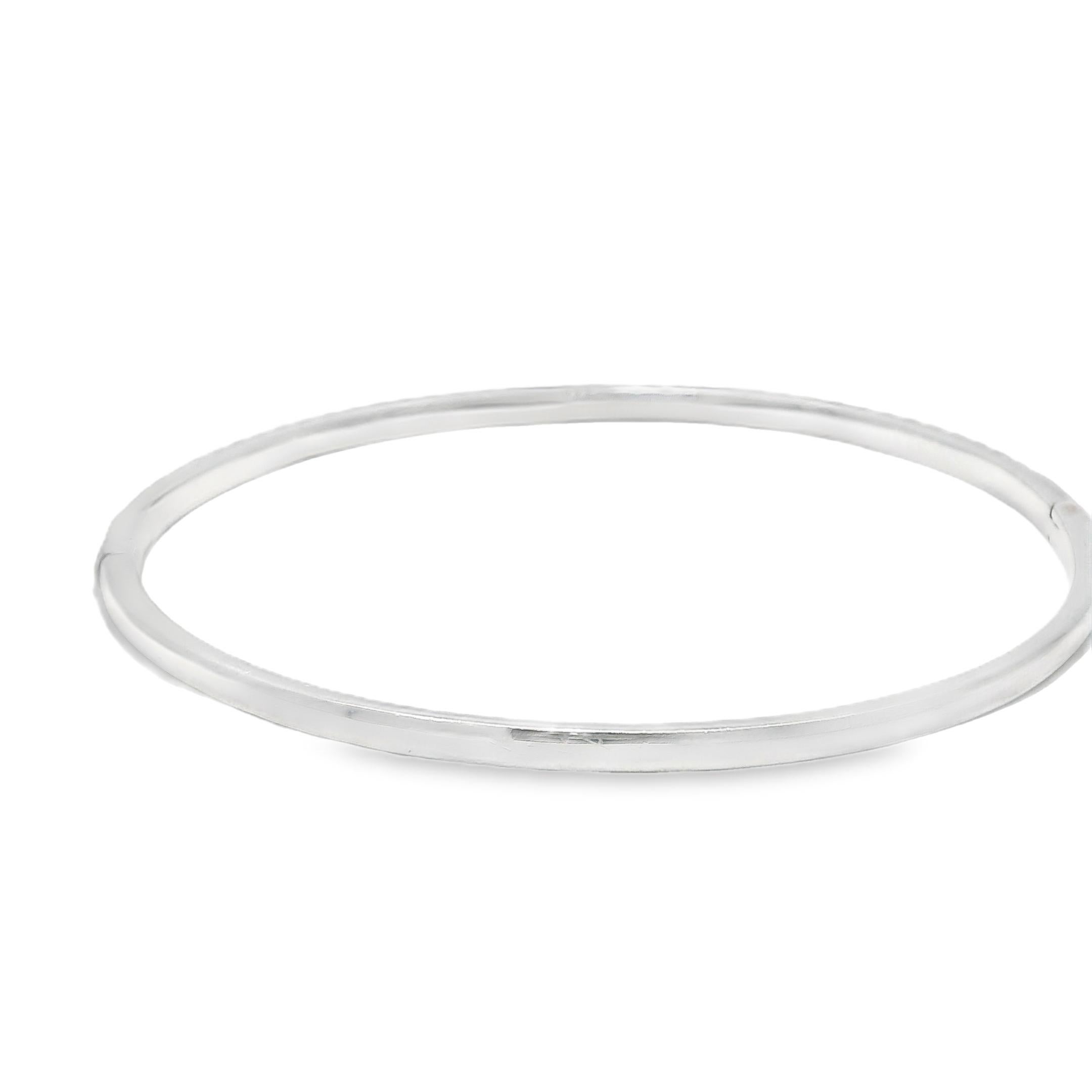 Natürlicher 1,00 Karat Diamant 18-Karat-Armreif Vorrätig im Zustand „Hervorragend“ im Angebot in Boca Raton, FL