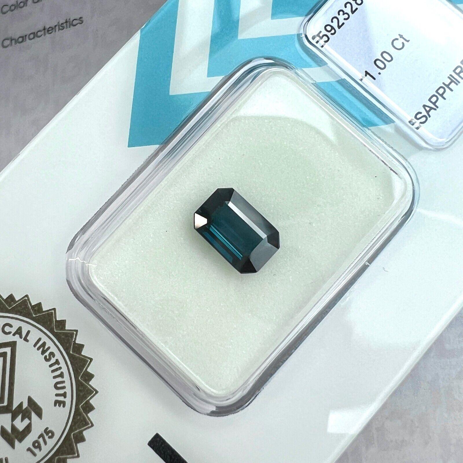 Natural 1.00ct Untreated Deep Blue Sapphire IGI Certified Emerald Octagon Cut

Natural Untreated Deep Blue Sapphire In IGI Blister.
1.00 Carat with a stunning deep blue colour, an excellent octagonal emerald cut and excellent clarity. VVS.
Fully