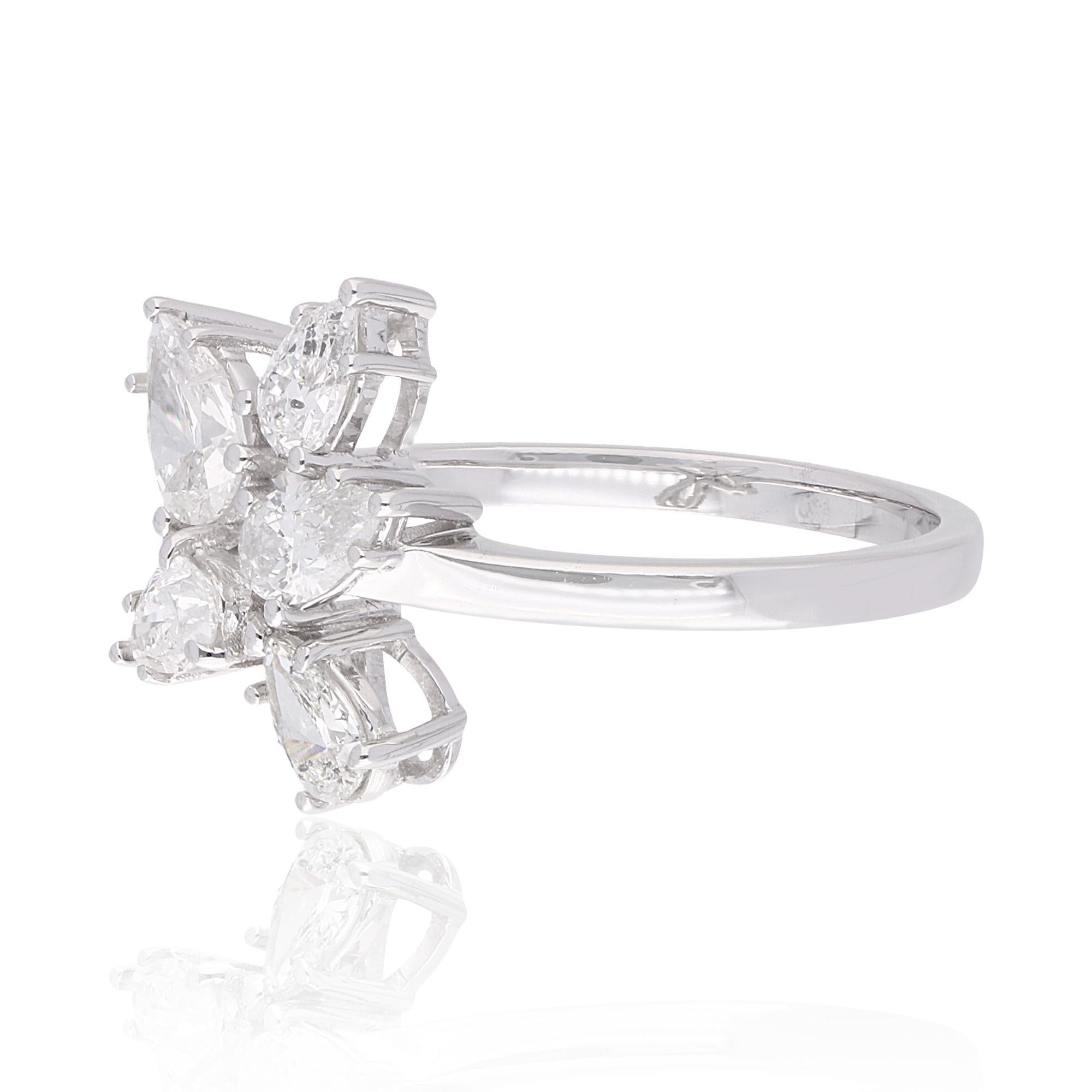 Item Code :- SJER-355
Gross Wt. :- 3.63 gm
18k White Gold Wt. :- 3.43 gm
Natural Diamond Wt. :- 1.01 Ct. ( AVERAGE DIAMOND CLARITY SI1-SI2 & COLOR H-I )
Ring Size :- 7 US & All size available

✦ Sizing
.....................
We can adjust most items