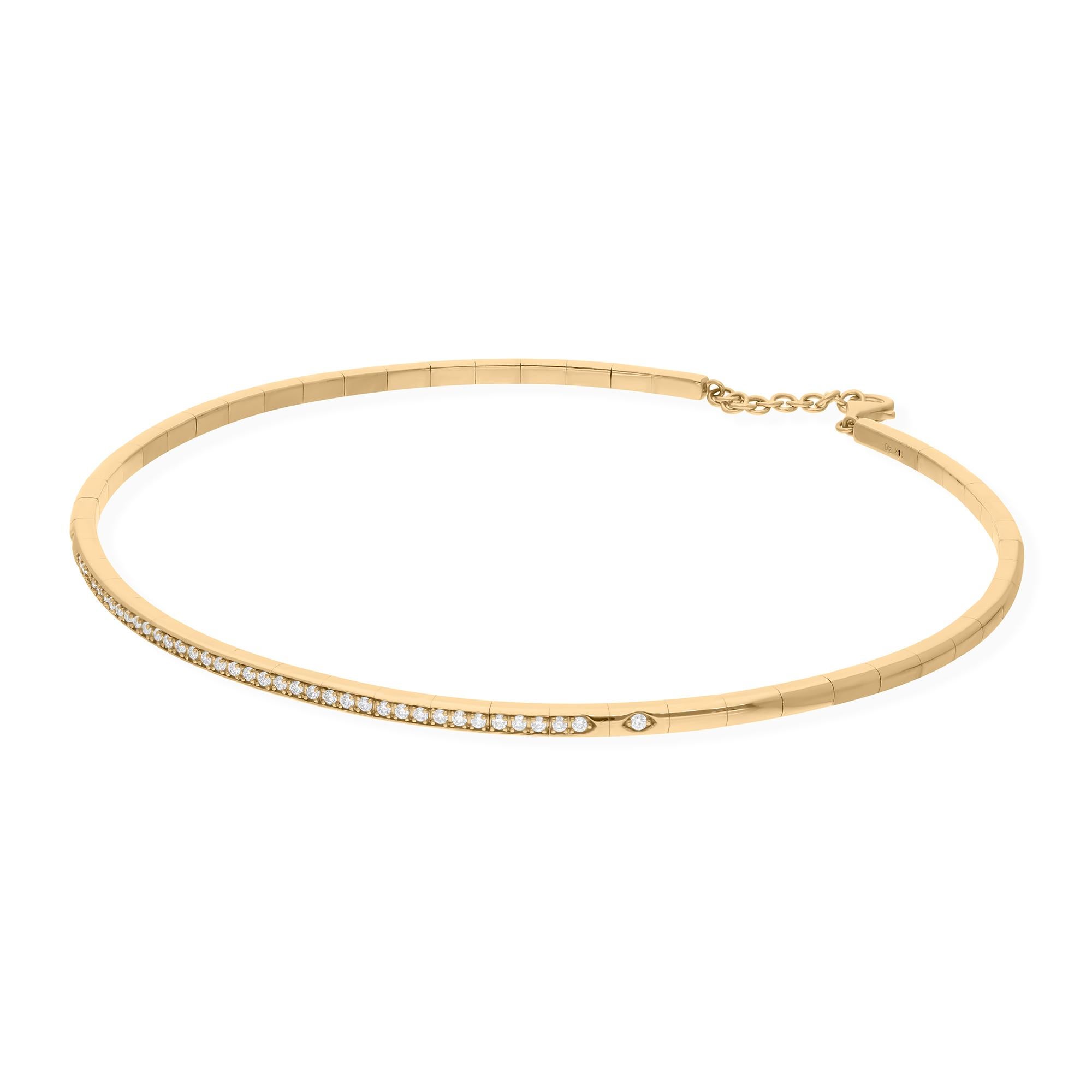 Cast from 14-karat gold, these exquisite necklace is handset with 1.02 carats of sparkling diamonds.

FOLLOW SPECTRUM JEWELS storefront to view the latest collection & exclusive pieces. Spectrum Jewels is proudly rated as a Top Seller on 1stdibs