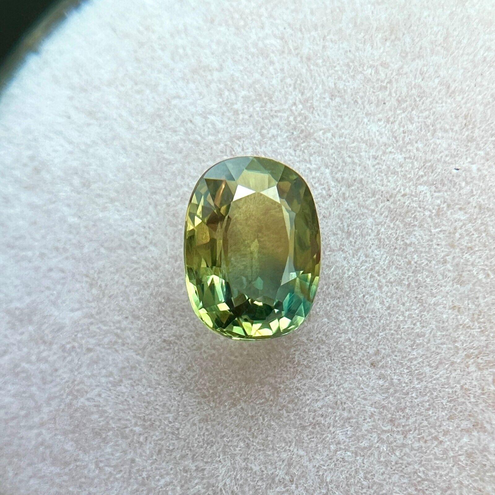 Natural 1.02ct Untreated Bi Colour Sapphire Gia Certified Cushion Cut Gem For Sale 1