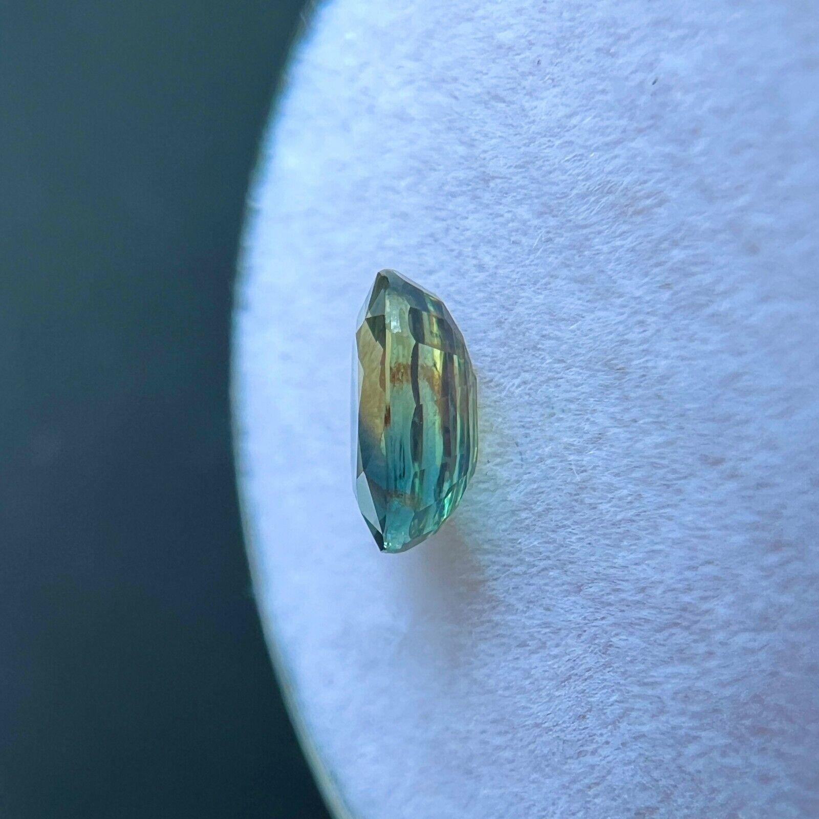 Natural 1.02ct Untreated Bi Colour Sapphire Gia Certified Cushion Cut Gem For Sale 2