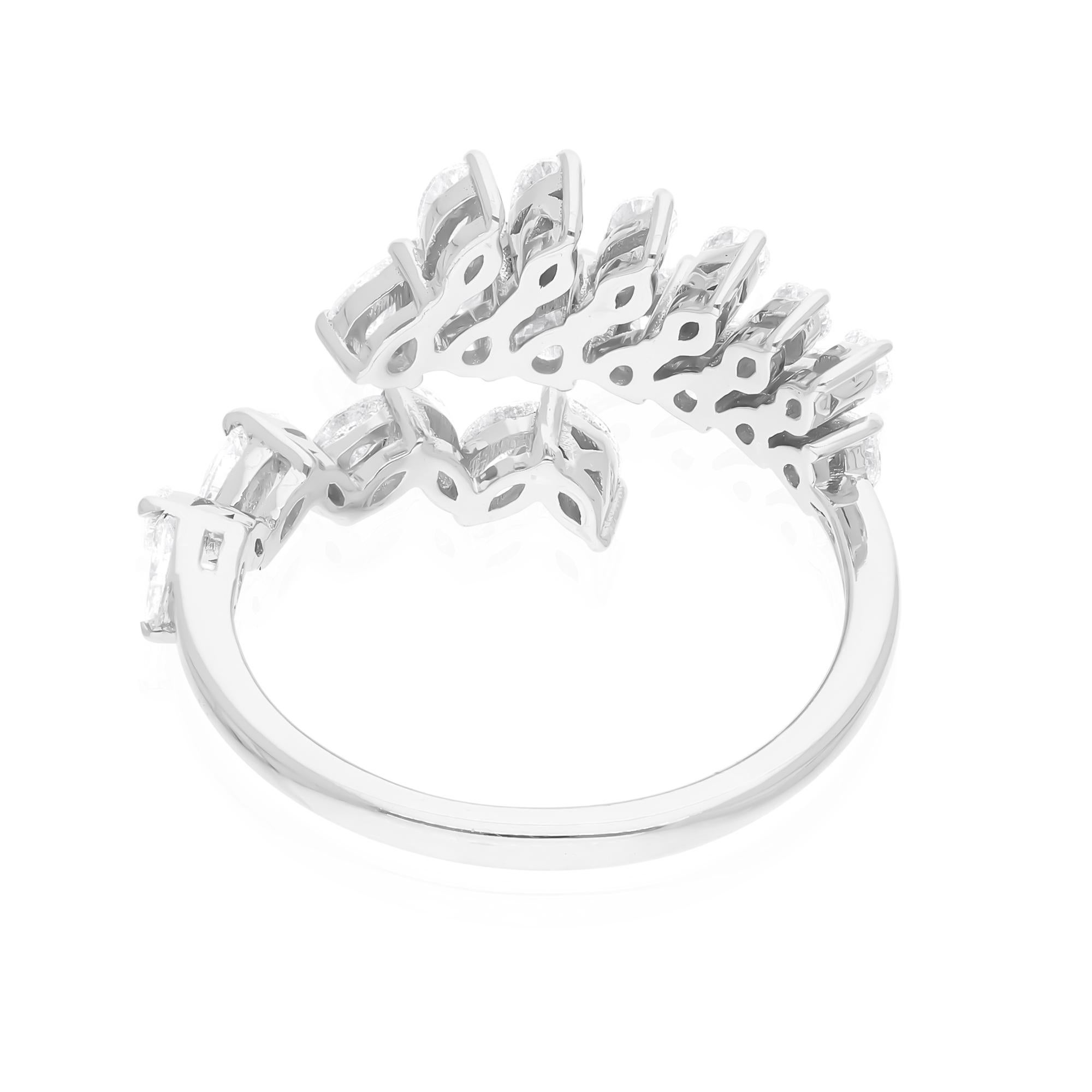 Natürlicher natürlicher 1,05 Karat SI Reinheit HI Farbe Diamantring 18 Karat Weißgold Schmuck im Zustand „Neu“ im Angebot in Diera, Dubai