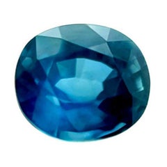 Natural 1.08ct Deep Green Blue Teal Sapphire GRA Certified Oval Cut Untreated VS