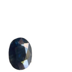 Natural 1.09ct Australian Deep Blue Sapphire Oval Cut Loose Gem