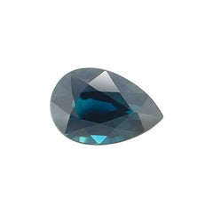 Nature 1.10Ct Zaffiro blu profondo non trattato certificato GIA Taglio a pera 7.5X4.9mm