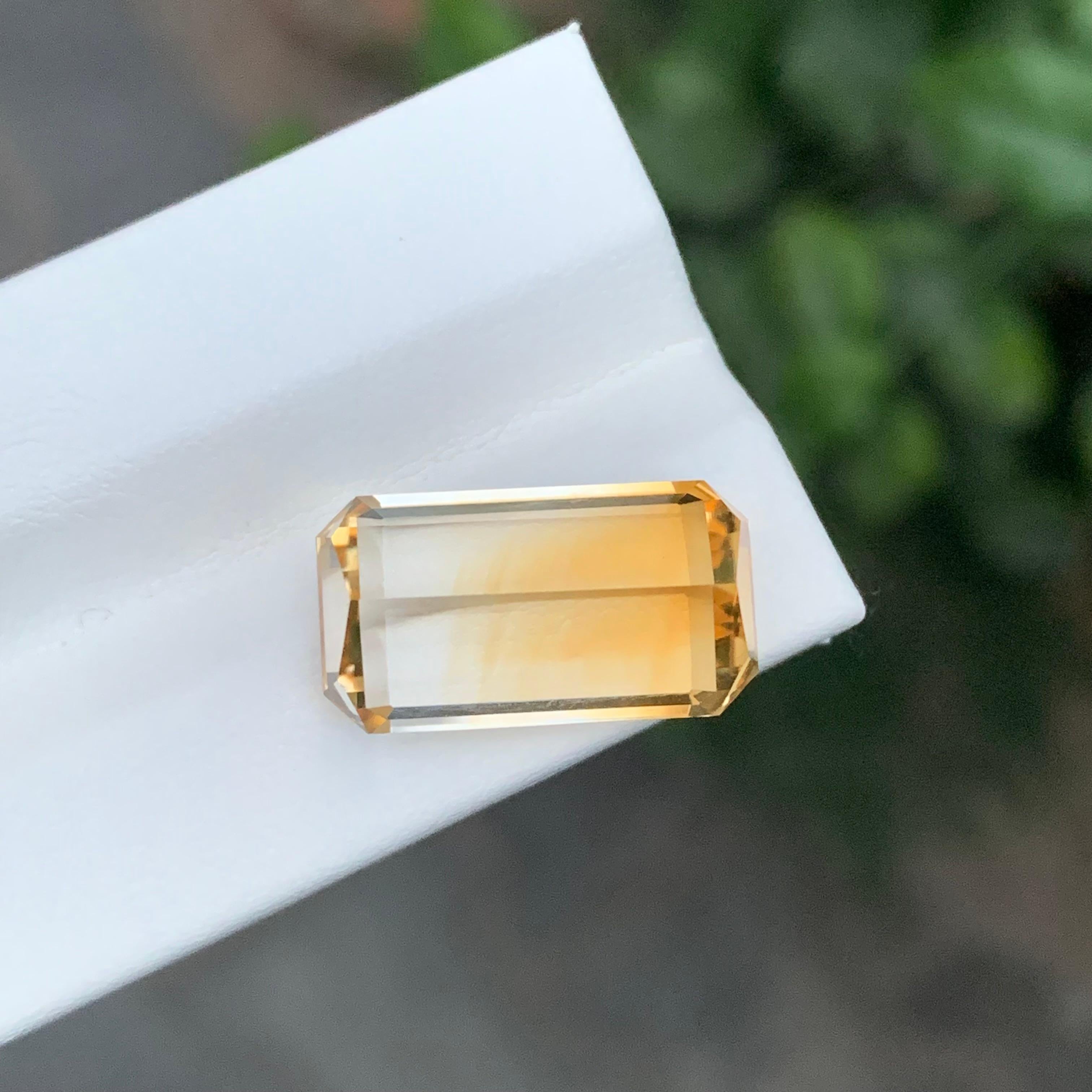 Gemmère naturelle jaune bicolore non sertie de 11,15 carats Neuf - En vente à Peshawar, PK