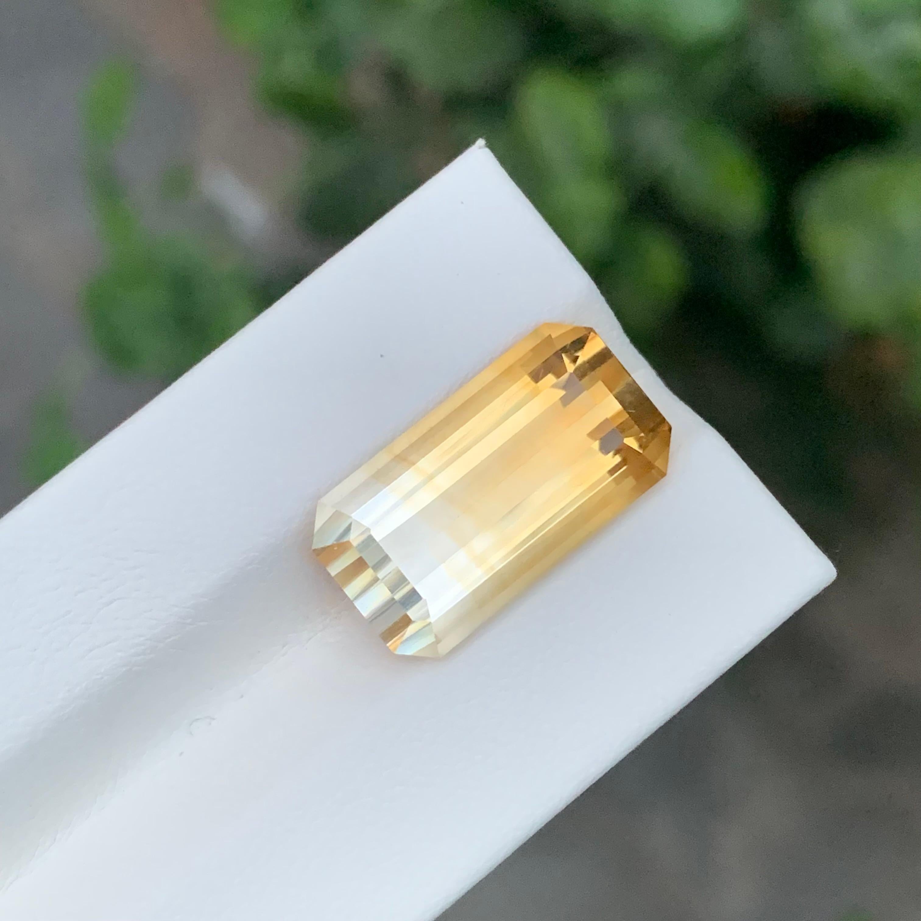 Gemmère naturelle jaune bicolore non sertie de 11,15 carats Unisexe en vente