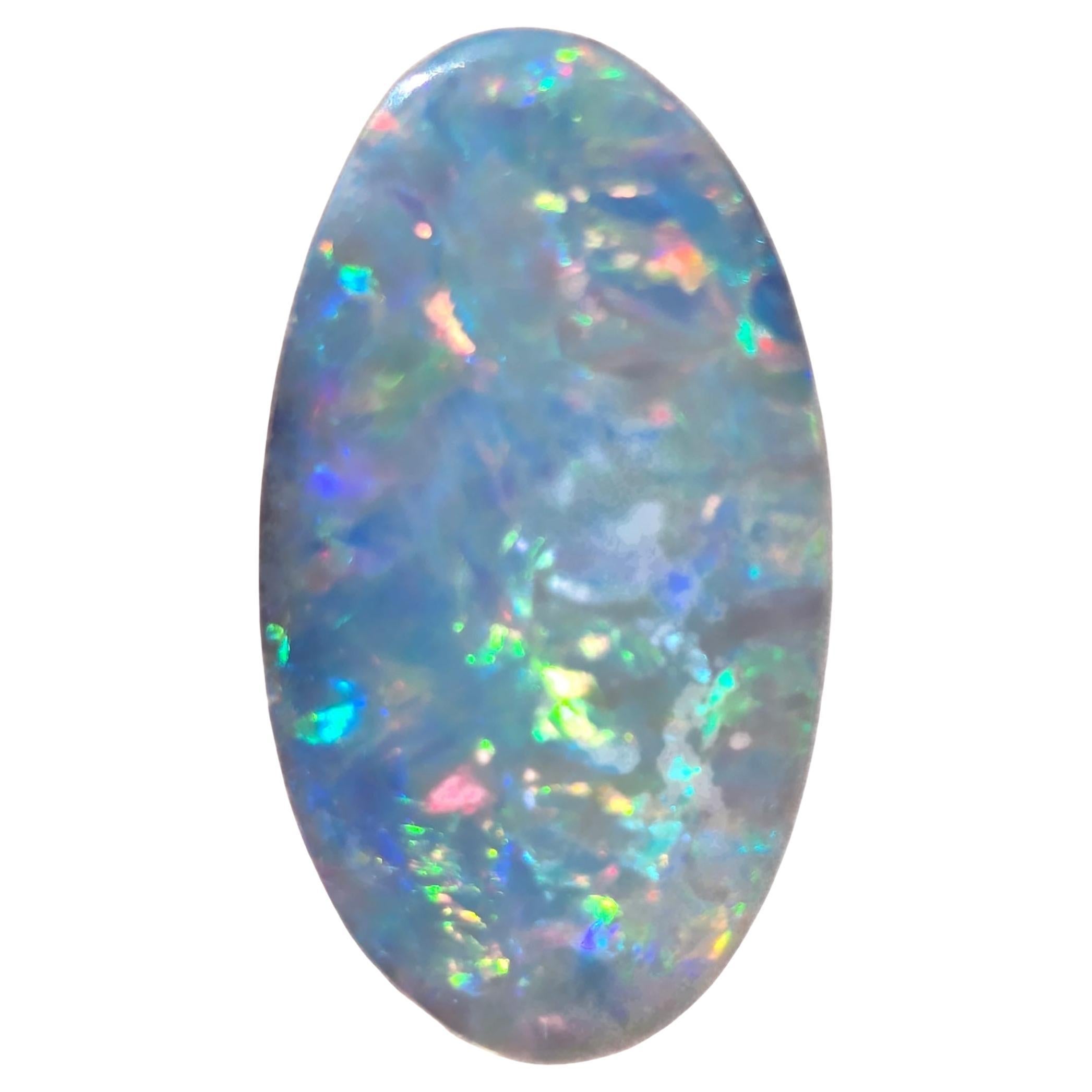 Natural 11.52 Ct Australian rainbow boulder opal mined by Sue Cooper