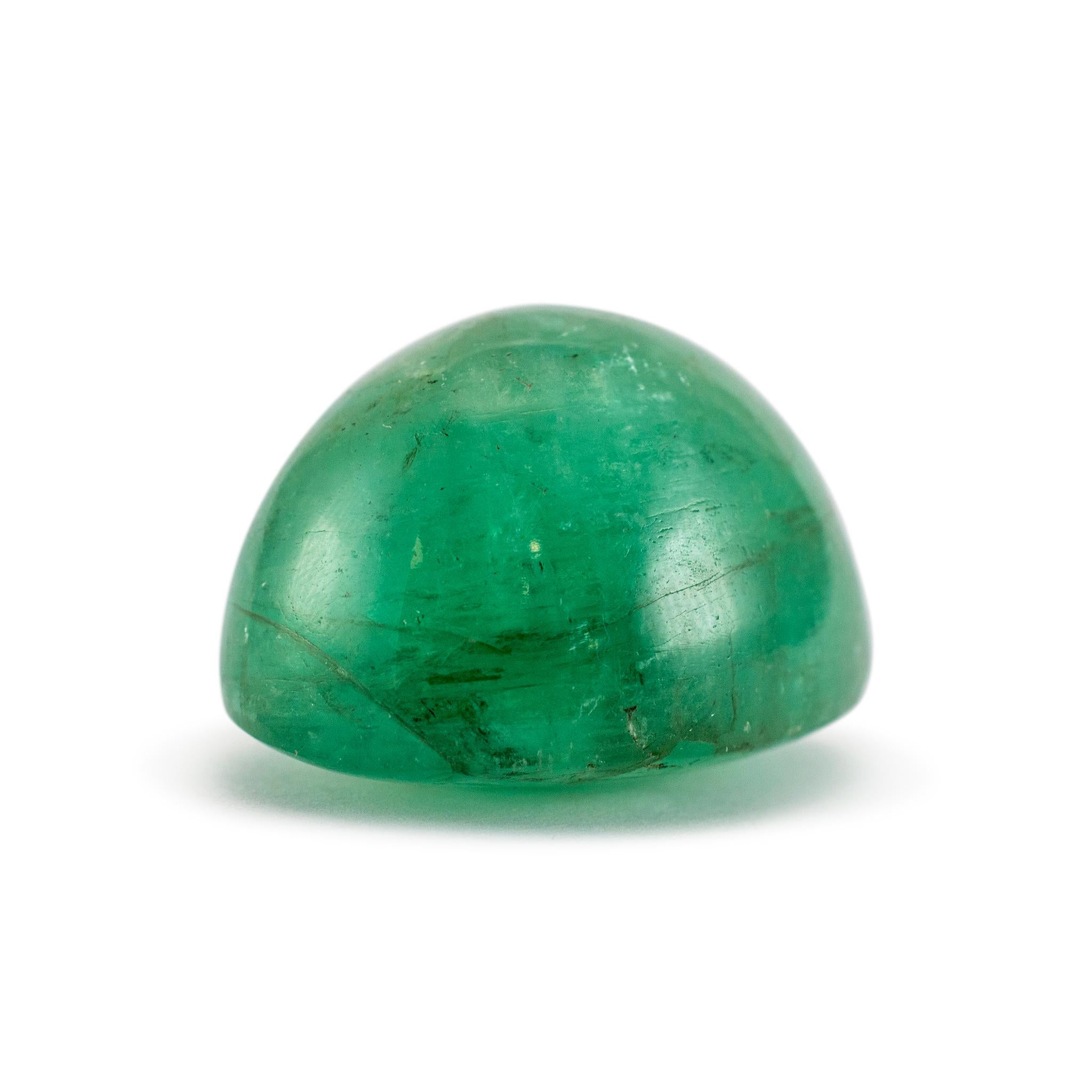 Nature 116,17ct smeraldo ovale tagliato a cabochon In condizioni ottime in vendita a Houston, TX