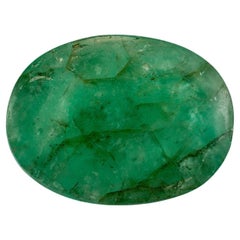 Natürlicher 116,17ct Oval Cabochon Schliff Smaragd Loser Edelstein