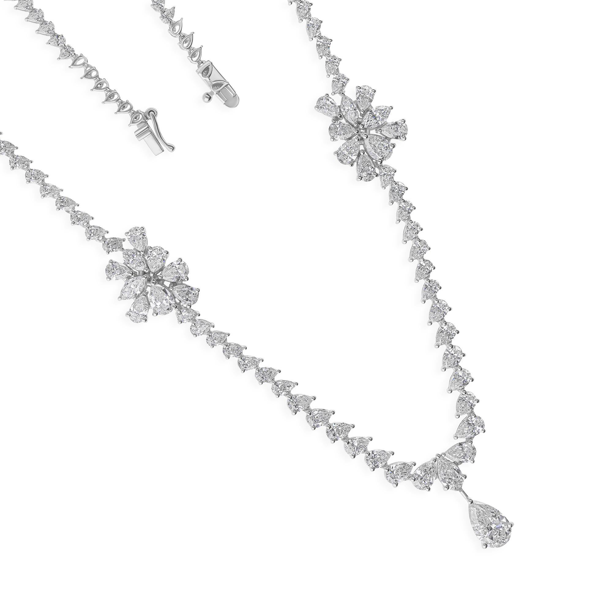 Cast from 14-karat gold, these exquisite necklace is handset with 11.69 carats of sparkling diamonds.

FOLLOW SPECTRUM JEWELS storefront to view the latest collection & exclusive pieces. Spectrum Jewels is proudly rated as a Top Seller on 1stdibs