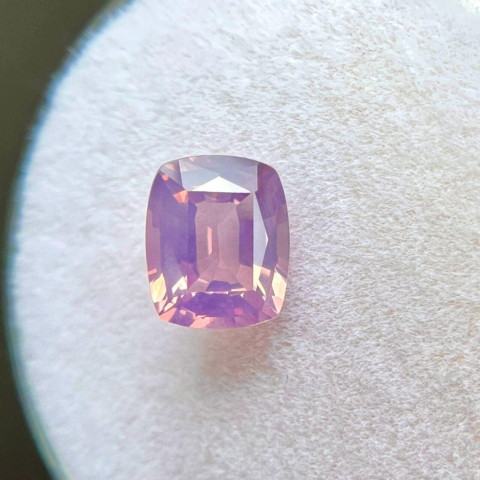 Espinela Púrpura Rosa Mahenge Lila Antigua Talla Cojín 6,8x5,6mm VS Natural 1,17ct Corte cojín antiguo en venta
