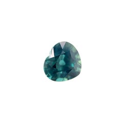 Natural 1.18Ct Untreated Green Blue Sapphire Gia Certified Unheated Heart Cut