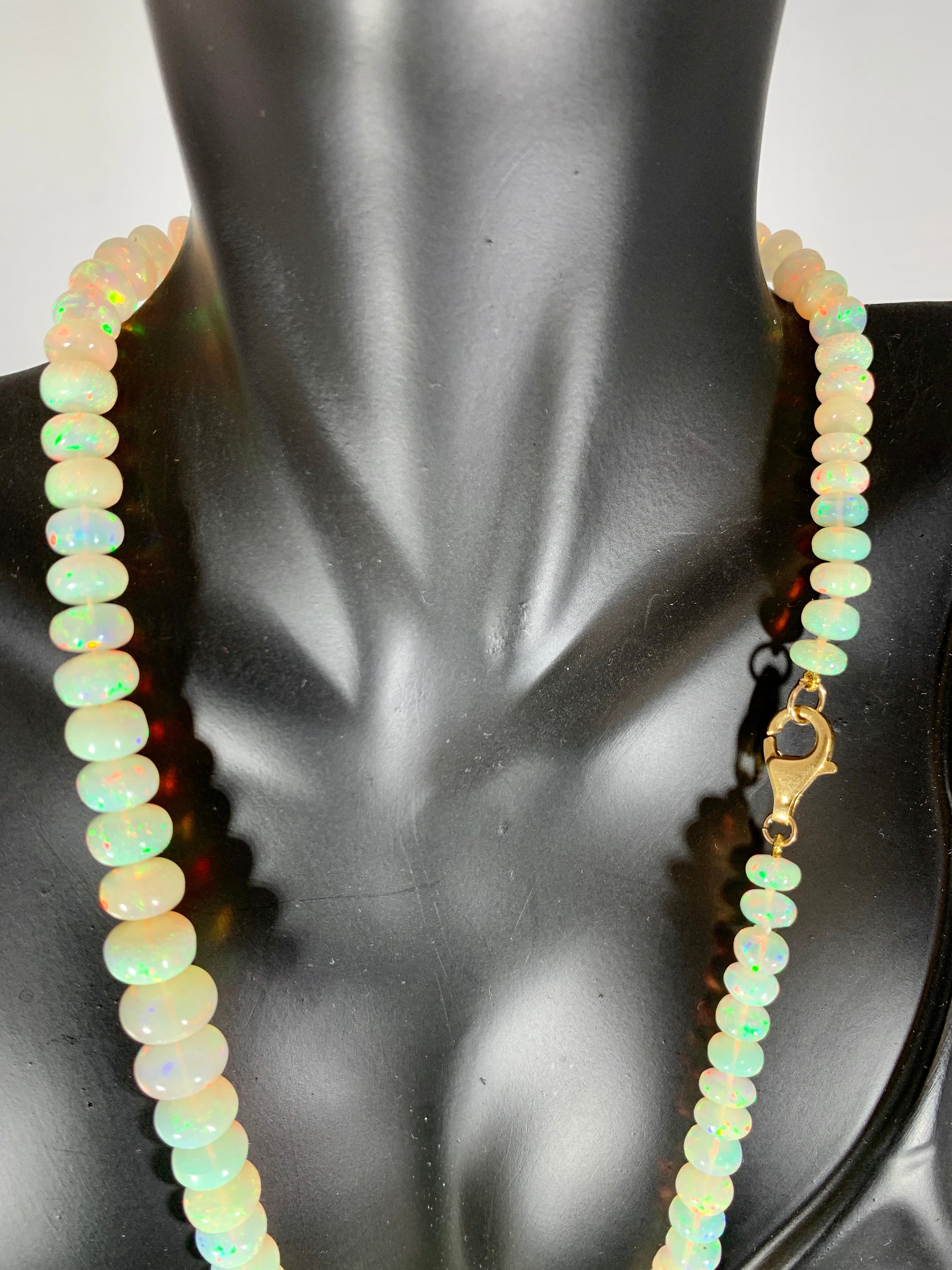 opal beaded necklace