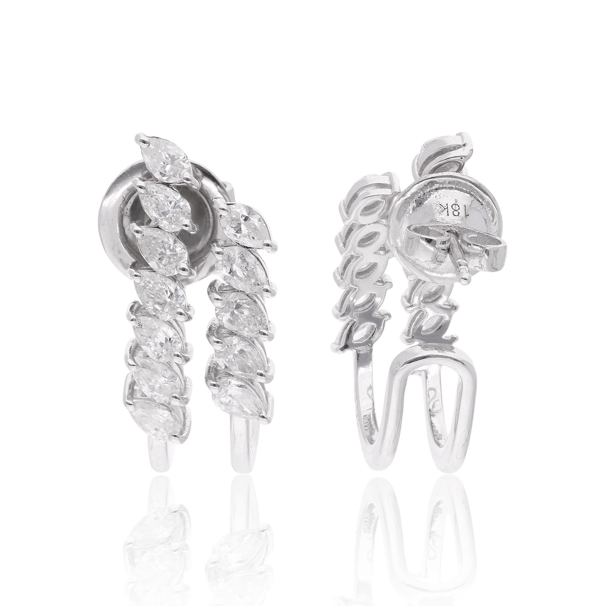 These earrings are meticulously handmade, showcasing the craftsmanship and artistry of the jewelry maker. The attention to detail is evident in the precise setting of the diamonds and the overall design of the earrings. The classic stud style