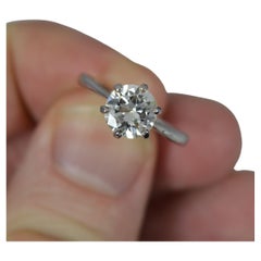 Natural 1.22ct Diamond and 18ct White Gold Solitaire Engagement Ring
