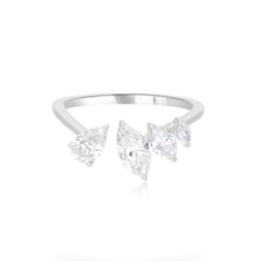 Natural 1.26 Carat Marquise
Pear Diamond Cuff Ring 18 Karat White Gold Jewelry Natural 1.26 Carat Marquise
Pear Diamond Cuff Ring 18 Karat White Gold Jewelry