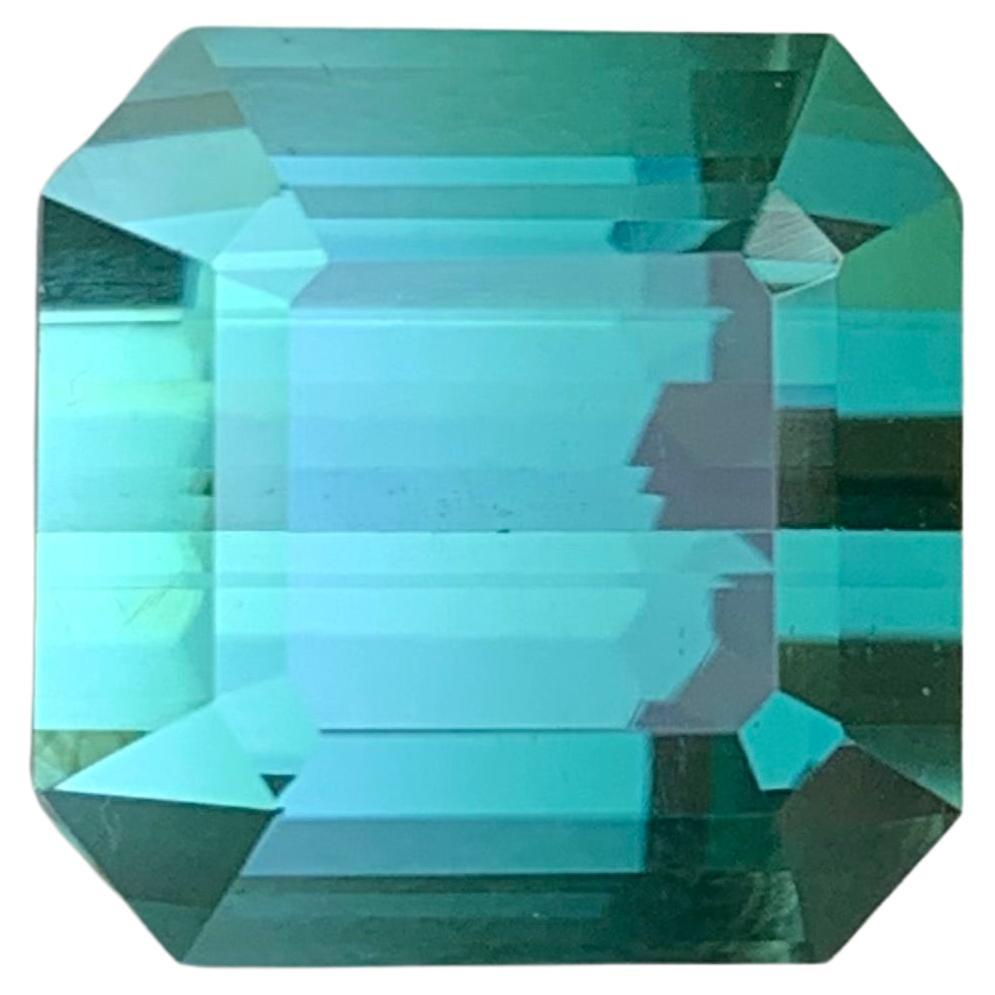 Nature 12,65 Carati Quadrato Perfetto Squisita Gemma di Tormalina Bi-Colore Sciolta in vendita