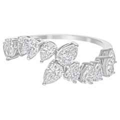 Pendientes de diamantes naturales talla pera brillante SI/H de 1,30 quilates y oro blanco de 18 quilates