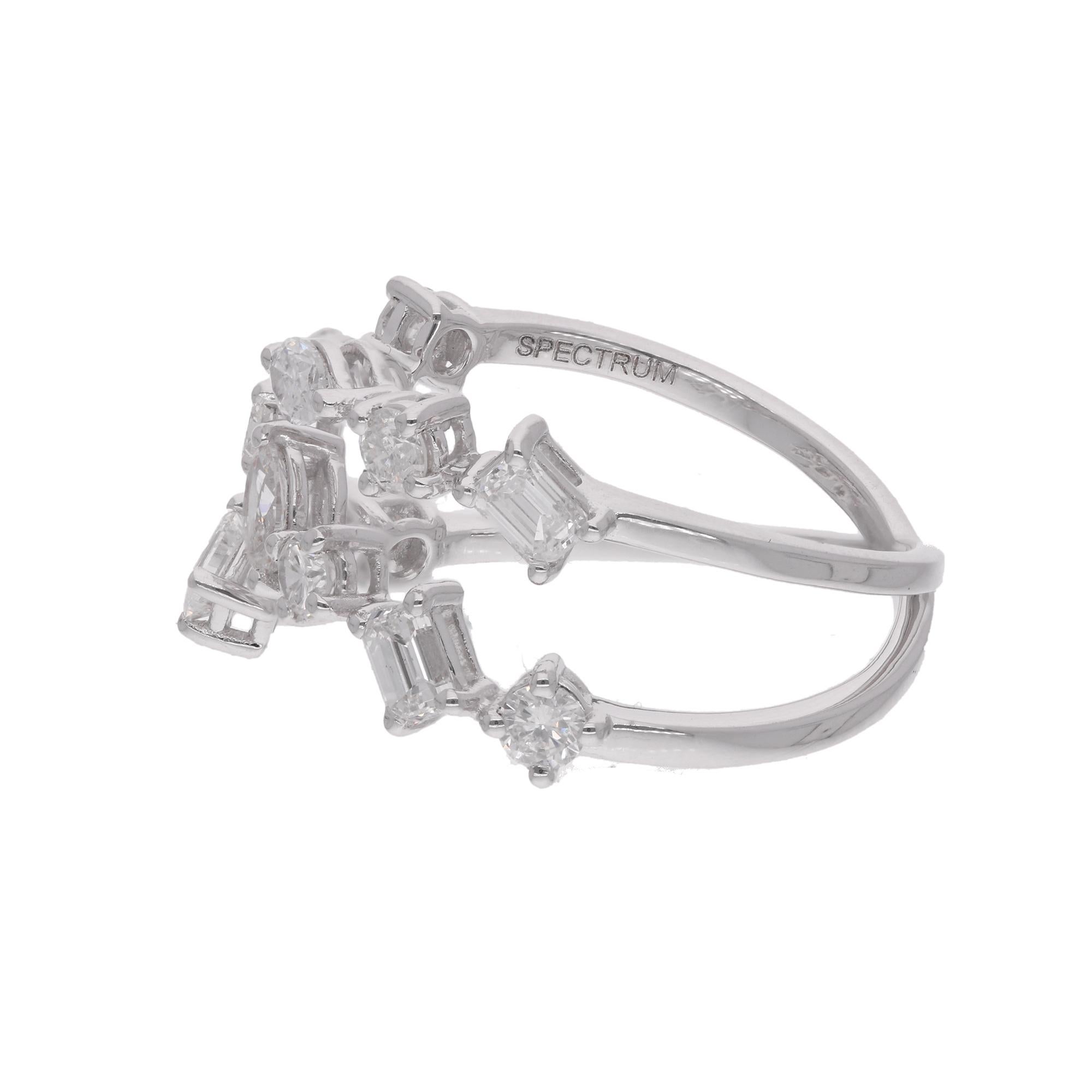 Codice articolo - SER-2544E
Peso lordo - 3,57 grammi
Oro bianco 18k - 3,31 grammi
Diamante naturale - 1,32 carati (DIAMANTE DI CHIAREZZA MEDIA SI1-SI2 E COLORE H. H-I)
Misura dell'anello :- 7 US (tutte le misure