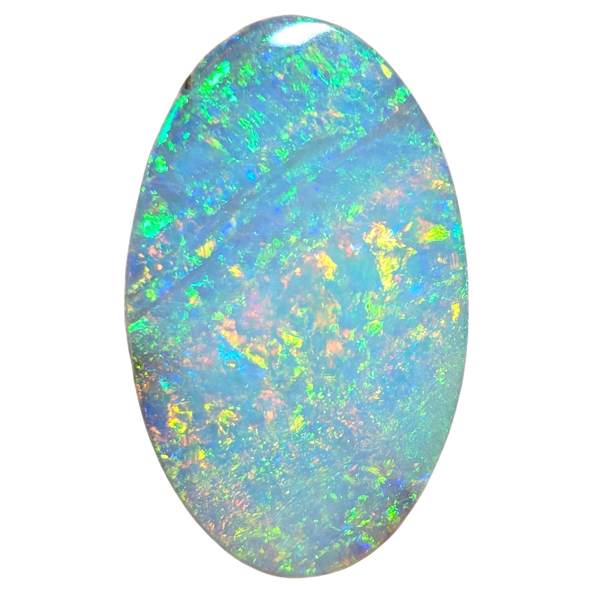 Natural 13.31 Ct Austalian Boulder Oval Opal mined by Sue Cooper For Sale