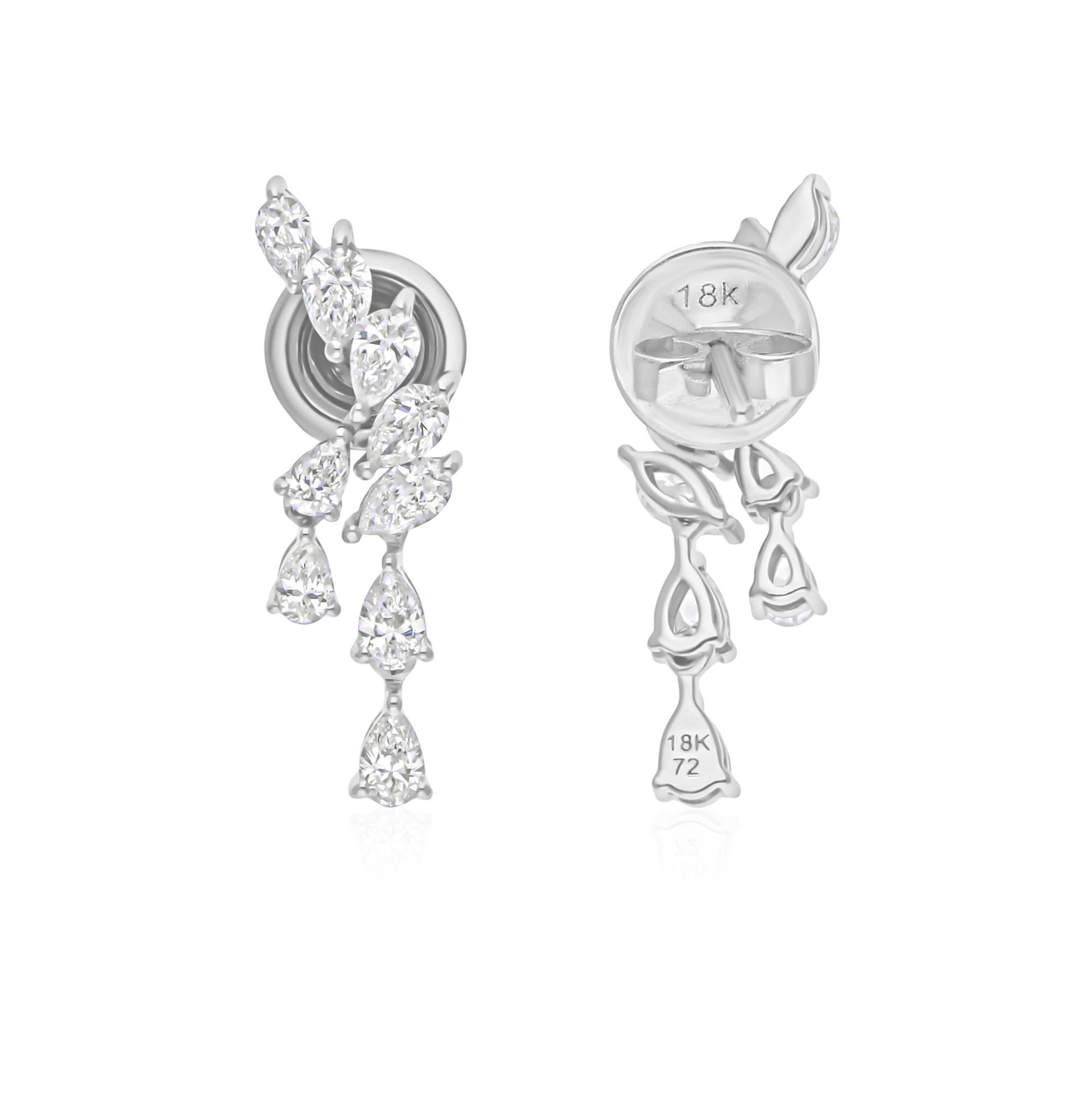 Coulées dans de l'or 18 carats, ces boucles d'oreilles exquises sont serties de 1,35 carats de diamants étincelants.

Suivez la vitrine de Spectrum Jewels pour découvrir la dernière collection et les pièces exclusives. Spectrum Jewels est fièrement