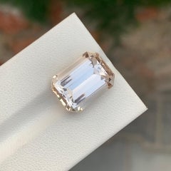 Natural 14.40 Carat Faceted Golden Topaz Emerald Shape Gemstone