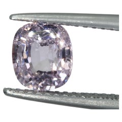 Pierre précieuse naturelle de 1,44 ct, spinelle « Pestle » rose clair non traité thermiquement, taille « coussin », sans impuretés visibles à l'œil nu