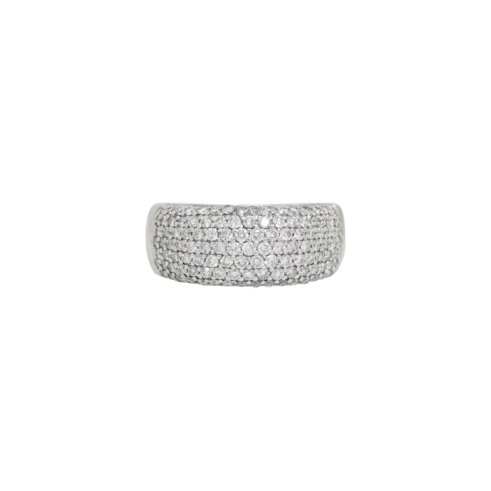 Natural 1.50 Carat Diamond Pave 14-Karat Fashion Ring 

This natural diamond pave fashion band/ring is a modern piece of jewelry that can be worn by itself or with others! The natural diamonds are set in 14-karat White Gold, which is strong and will