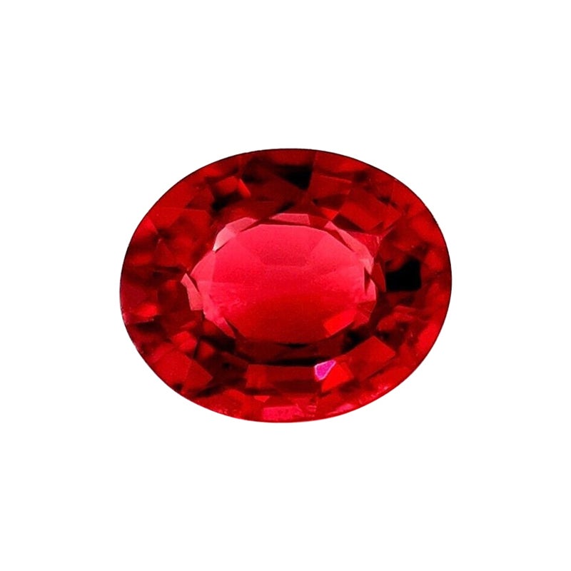 Natürlicher 1,53ct Vivid Purple Pink Rhodolith Granat Oval Lose Edelstein