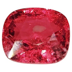 Natural 1.56 carat Unheated Red Spinel, cushion Cut Gemstone