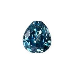 Circón azul metálico natural de 1.58 quilates