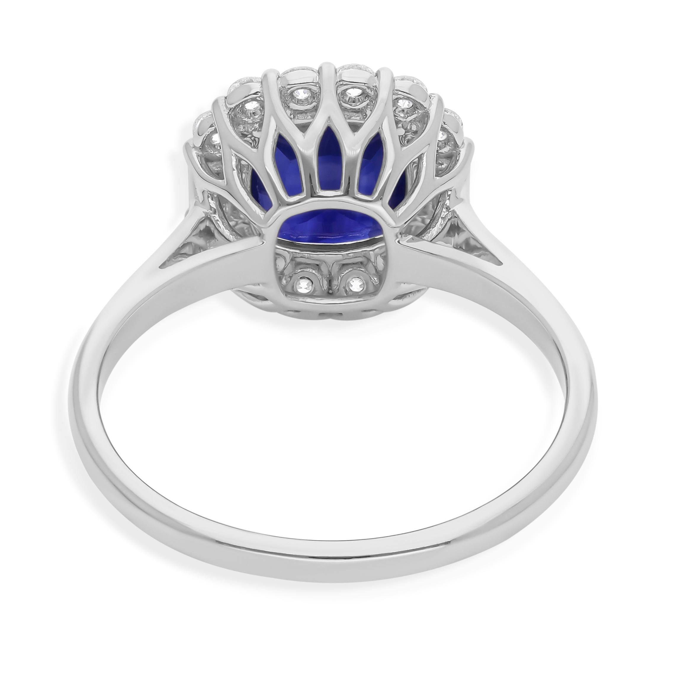 Dieser exquisite Ring ist aus 14-karätigem Gold gegossen und mit 1,59 Karat blauem Saphir und 0,33 Karat funkelnden Diamanten besetzt.

FOLLOW SPECTRUM JEWELS Storefront, um die neueste Collection'S und exklusive Stücke zu sehen. Spectrum Jewels ist