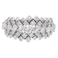 Natürlicher natürlicher 1,60 Karat SI Reinheit HI Farbe Diamantring 14 Karat Weißgold Schmuck