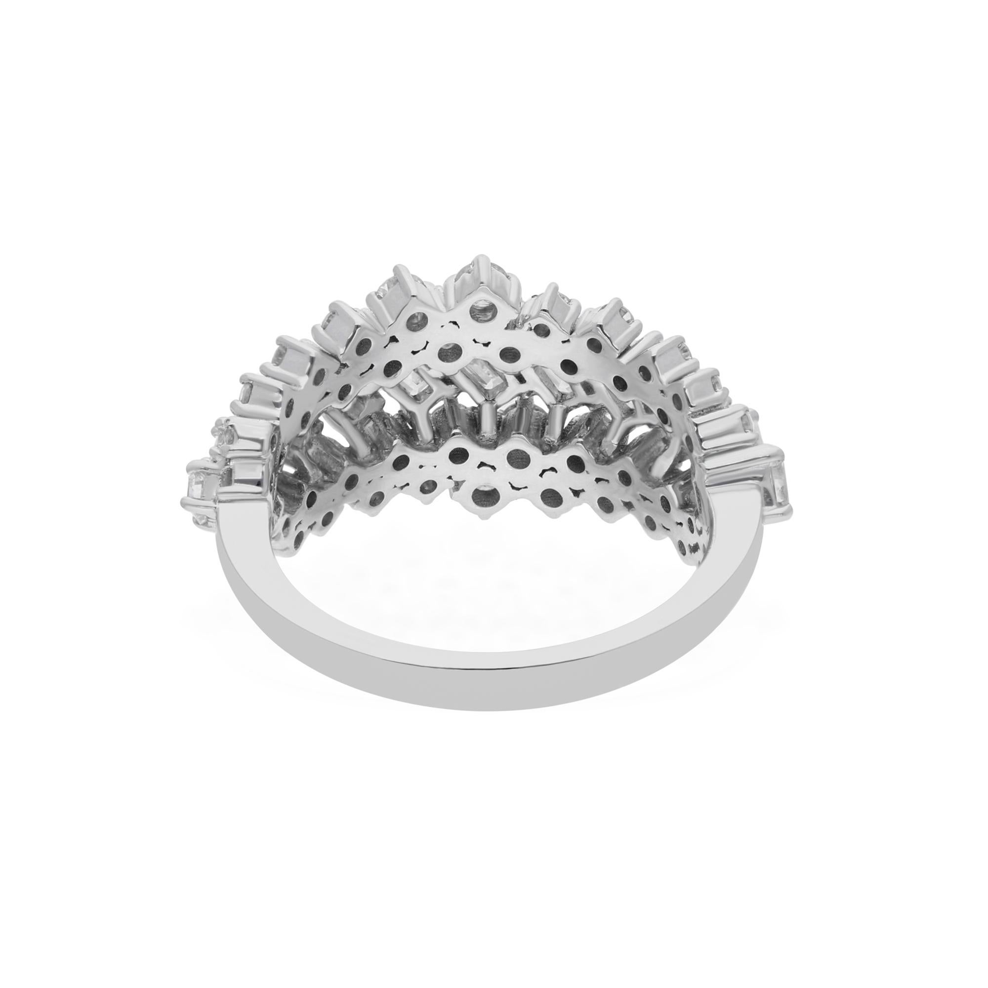 Cast from 18-karat gold, these exquisite ring is handset with 1.60 carats of sparkling diamonds.

The ring is a size 7 and may be resized to larger or smaller upon request. FOLLOW SPECTRUM JEWELS storefront to view the latest collection & exclusive