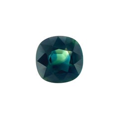 Zaffiro naturale bicolore da 1,60 carati, unico blu, verde, taglio a cuscino, gemma sciolta Se