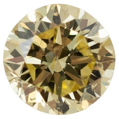 Natural 1.61ct Gia Fancy Yellow I1 Round Brilliant Cut Loose Diamond