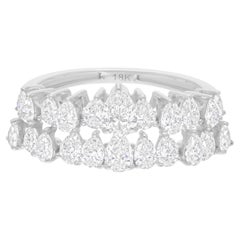 Natural 1.69 Carat SI/H Pear Shape Diamond Ring 18 Karat White Gold Fine Jewelry Natural 1.69 Carat SI/H Pear Shape Diamond Ring 18 Karat White Gold Fine Jewelry
