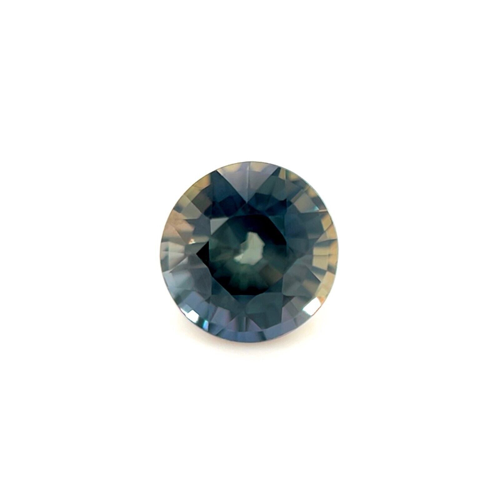 Zaffiro naturale 1,70ct certificato GIA con cambio di colore, non trattato, rotondo 6,7x6,5mm in vendita