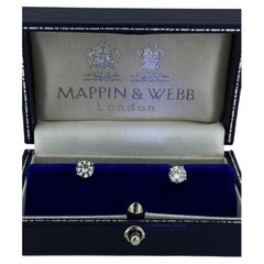 Natural 1.73ct (in total) Solitaire Diamond Stud Earrings in 18K White Gold