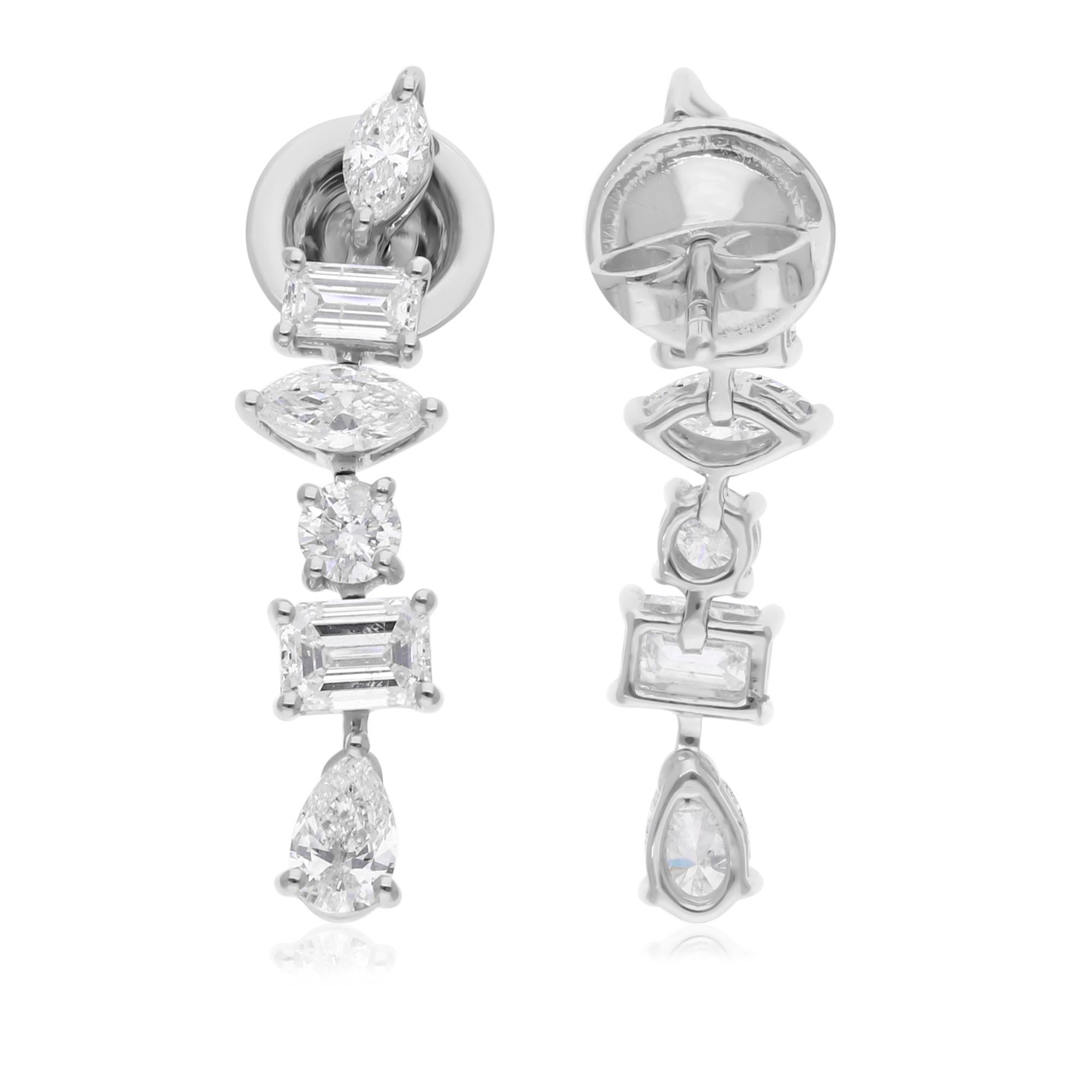 Cast from 18-karat gold, these exquisite earrings are handset with 1.77 carats of sparkling diamonds.

FOLLOW SPECTRUM JEWELS storefront to view the latest collection & exclusive pieces. Spectrum Jewels is proudly rated as a Top Seller on 1stdibs
