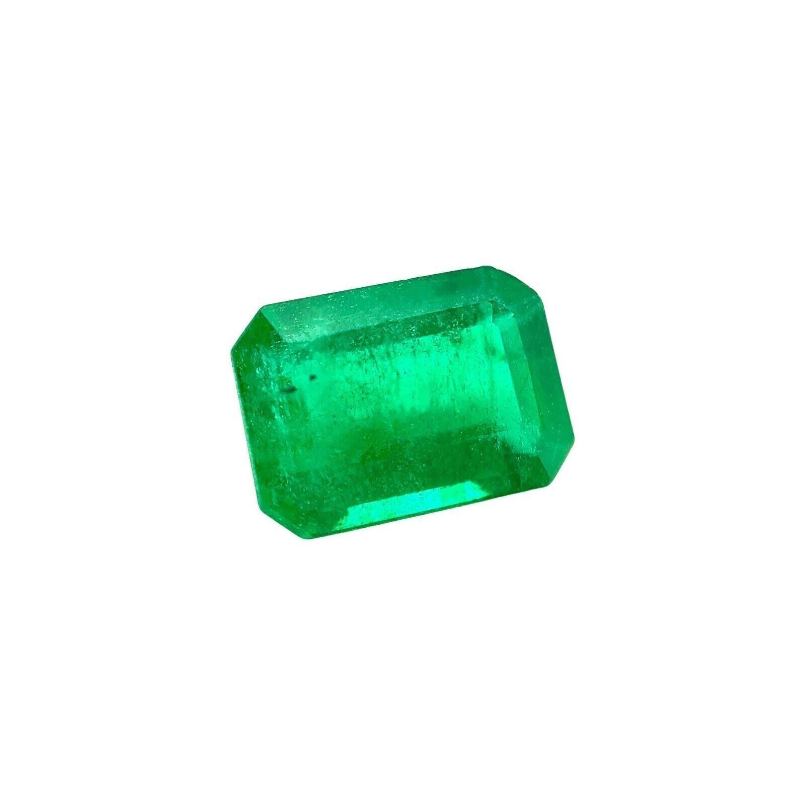 Natural 1.78Ct Rare Deep Green Octagon Cut Emerald Loose Gemstone

Natural Deep Green Emerald Gemstone.
1.78 Carat emerald with a beautiful deep green colour. Also has very good clarity, a clean stone. Emeralds are typically highly included stones