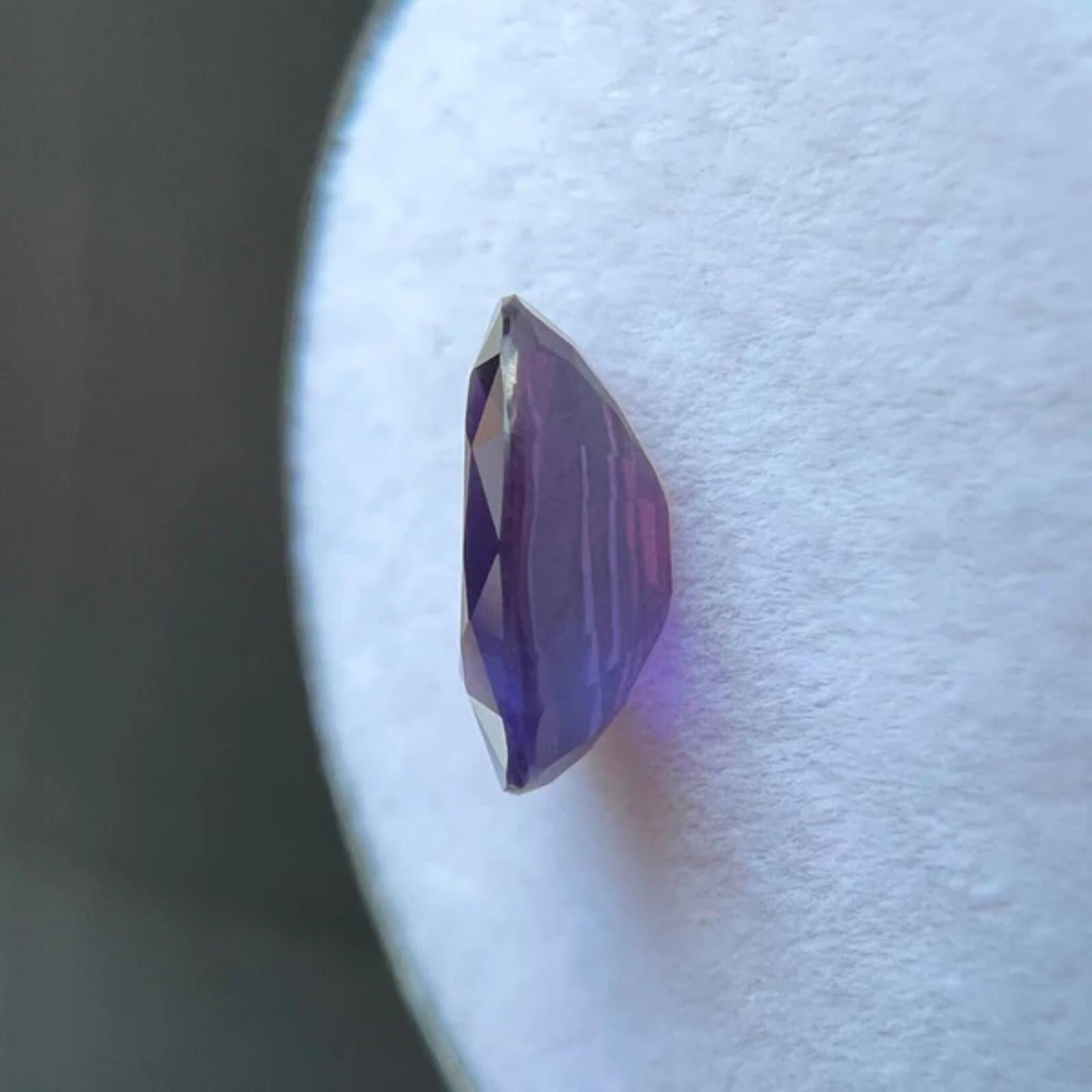 Natürlicher 1.80ct Vivid Pink Purple Rare Sapphire Oval Cut Loser Edelstein 8.8x6.2mm für Damen oder Herren im Angebot