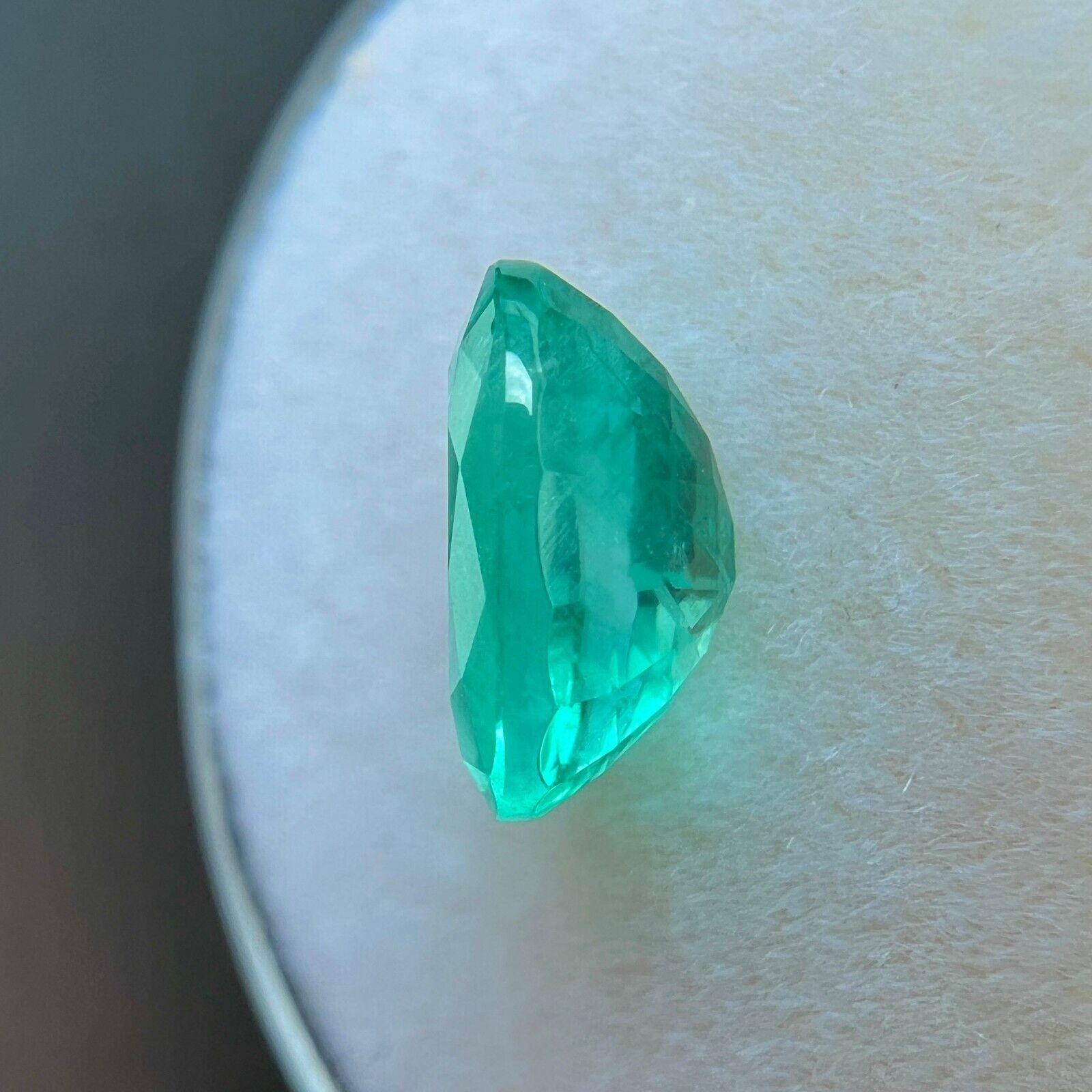 Natural 1.85Ct Emerald Rare Vivid Green Oval Cut Loose Gemstone For Sale 1