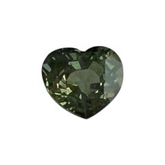 Natural 1.89ct Colour Change Blue Green Sapphire No Heat Heart Cut IGI Certified