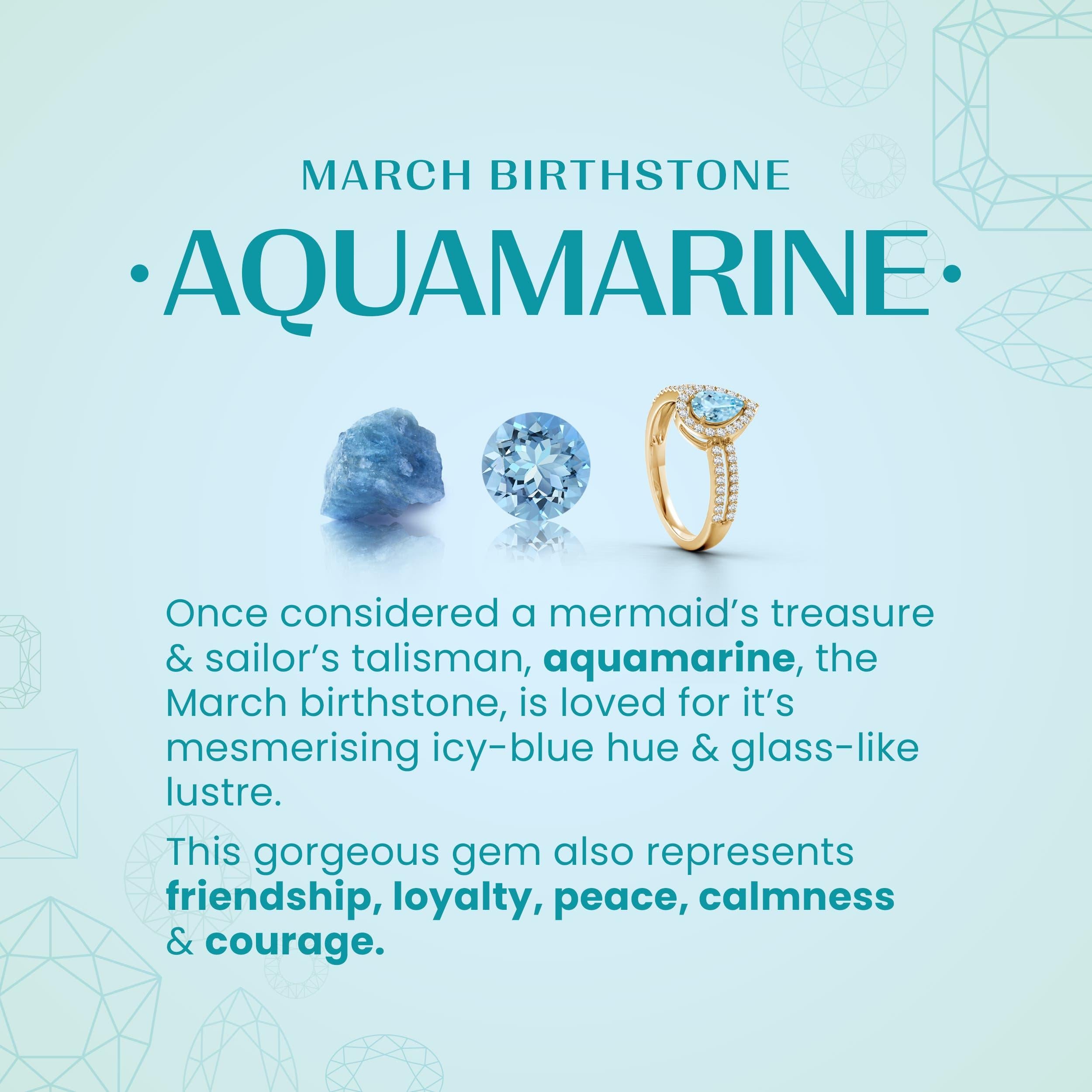 Taille ronde Bracelet tennis en or rose 14 carats, aigue-marine naturelle de 1,8 carat et diamants en vente