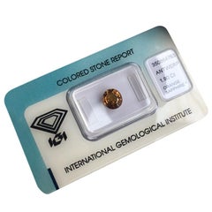 Natural 1.90 Carat Brown Orange Cognac Sapphire IGI Certified Oval Cut Rare Gem