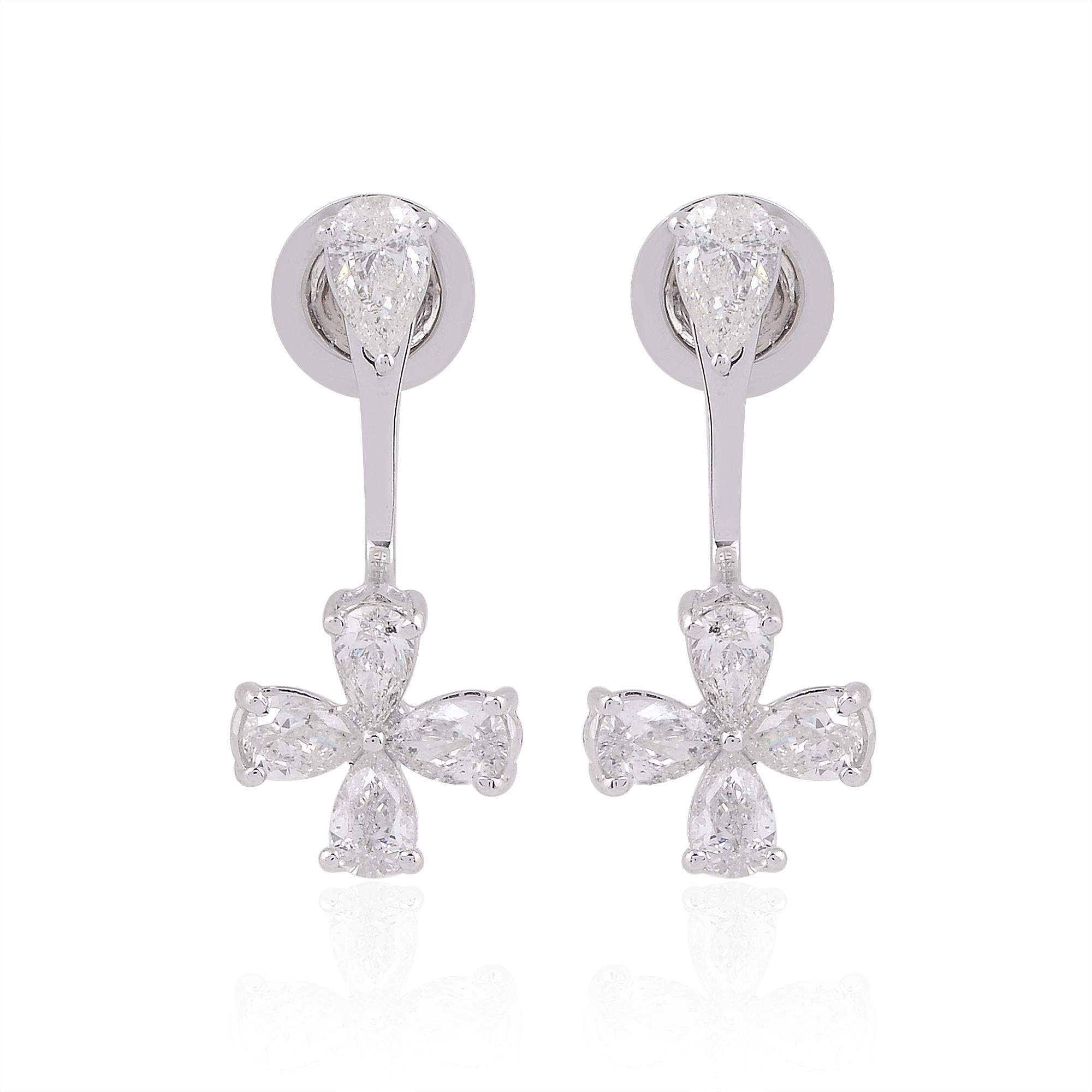 Code de l'article :-SEE-1296
Poids brut :- 4.13 gm
Poids de l'or blanc 18k :- 3.75 gm
Poids du diamant :- 1,90 carat  ( DIAMANT MOYEN DE PURETÉ SI1-SI2 ET DE COULEUR H-I )
Longueur des boucles d'oreilles :- 22 mm environ.

✦